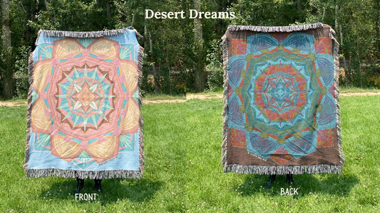 Desert Dreams | Woven Mandala Blanket