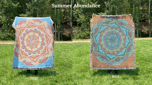 Summer Abundance | Woven Mandala Blanket