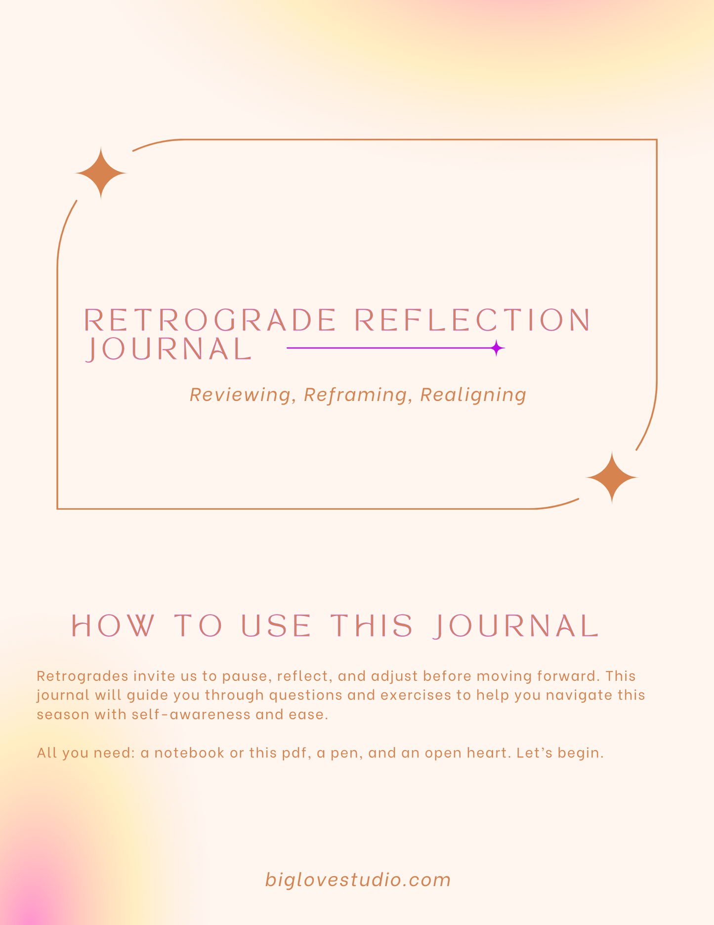 Retrograde Reflection Journal