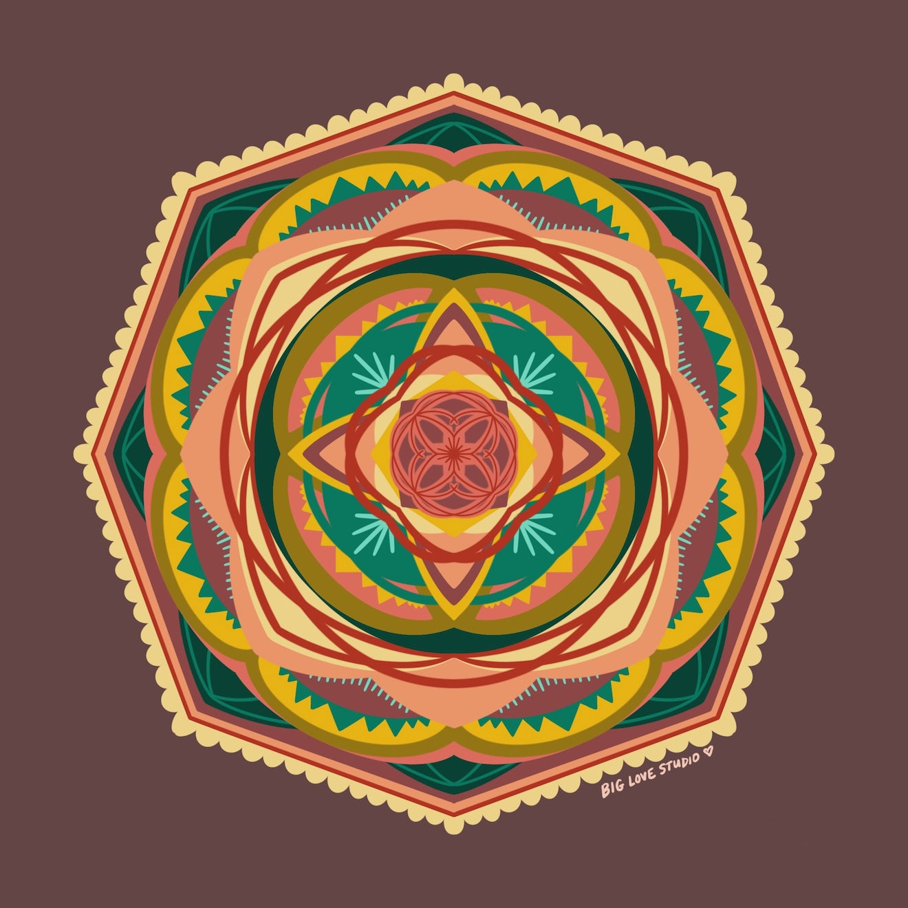 Darkness in the Desert | Woven Mandala Blanket