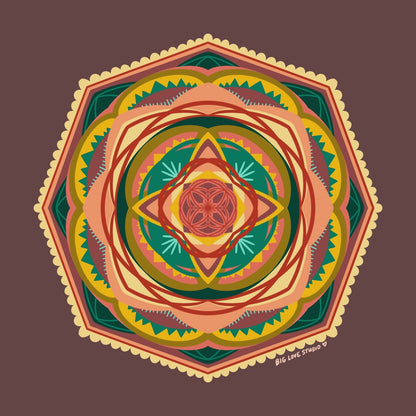 Darkness in the Desert | Woven Mandala Blanket