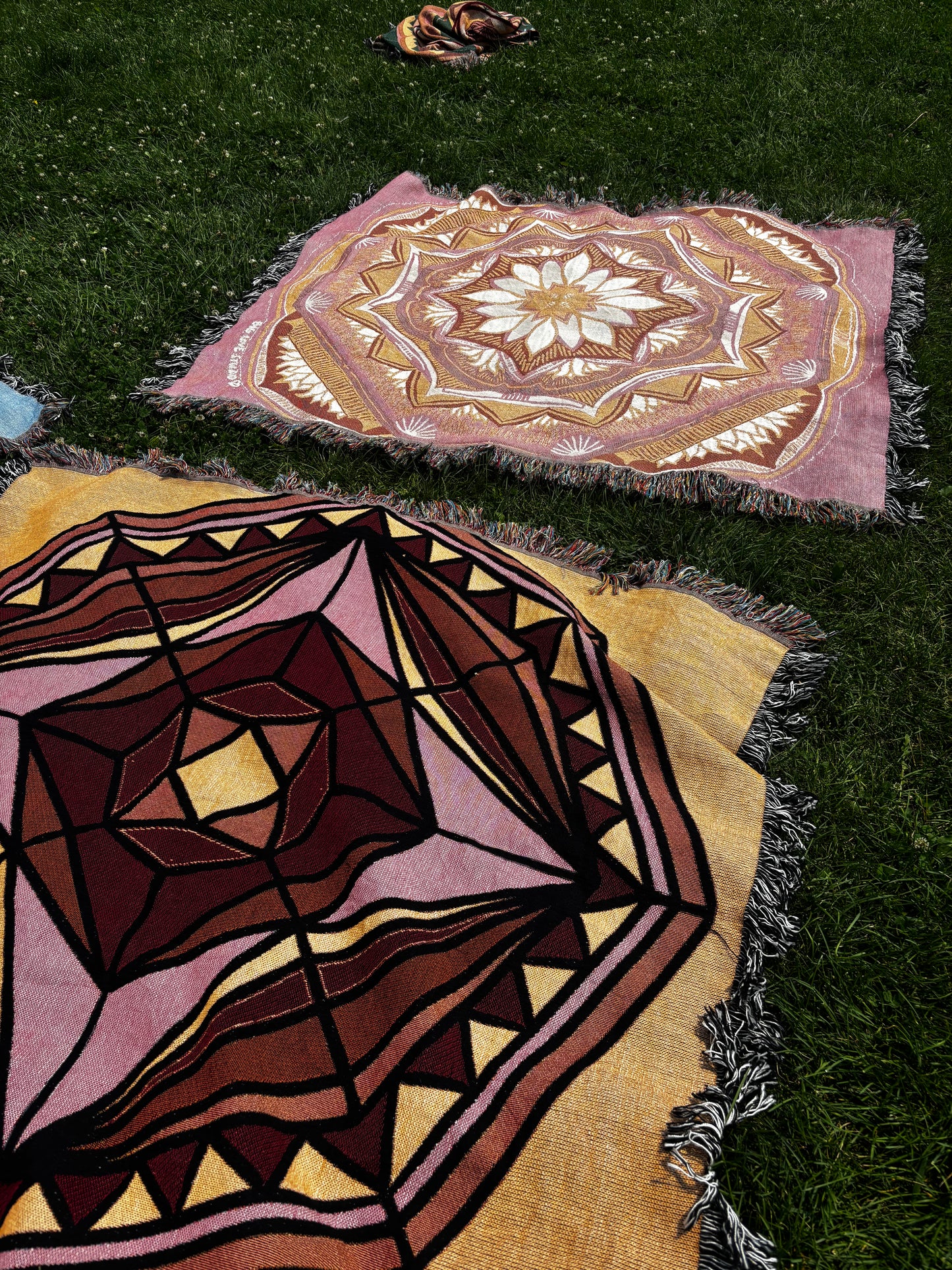 Maze of Emotions | Woven Mandala Blanket