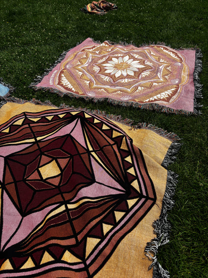 Maze of Emotions | Woven Mandala Blanket