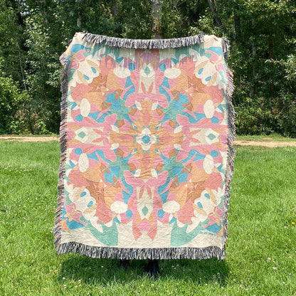 Exhale + Open | Kaleidoscope Woven Blanket
