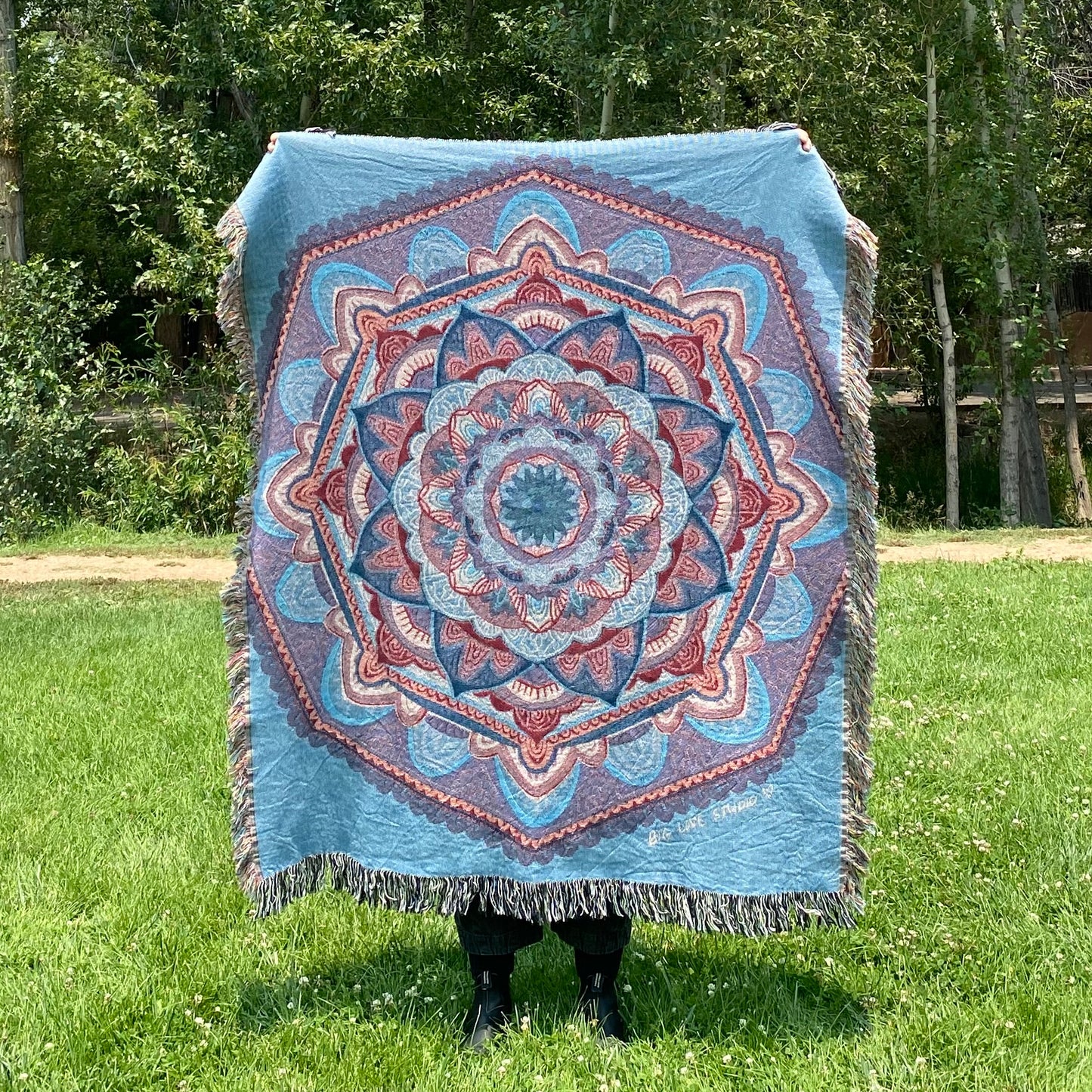 Maze of Emotions | Woven Mandala Blanket