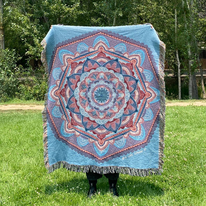 Maze of Emotions | Woven Mandala Blanket
