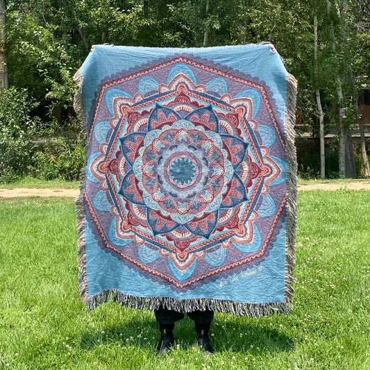 Maze of Emotions | Woven Mandala Blanket