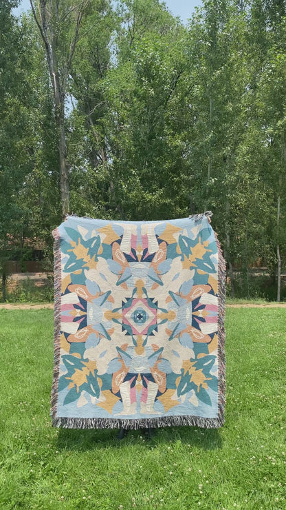 Stretch + Surrender | Kaleidoscope Woven Blanket