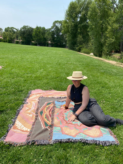 Maze of Emotions | Woven Mandala Blanket