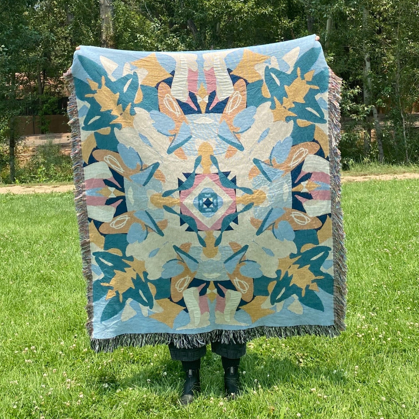 Stretch + Surrender | Kaleidoscope Woven Blanket